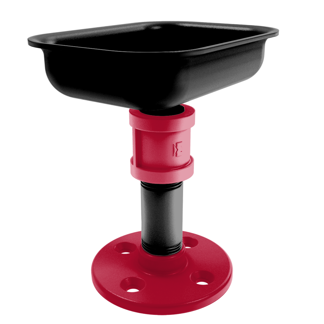 Collegiate Collection Vanity Top Soap Dish Athens Red and Black Edition
