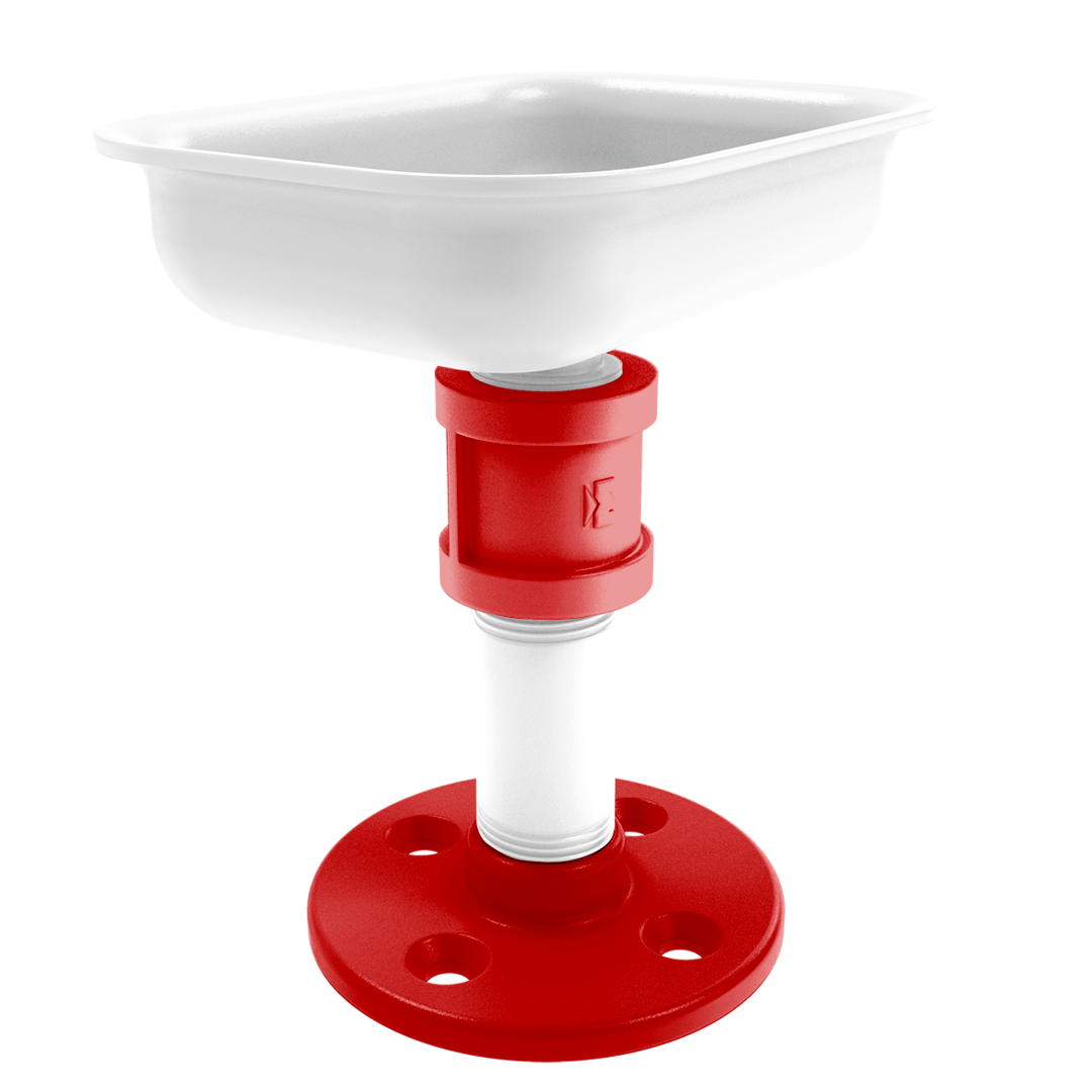 Collegiate Collection Vanity Top Soap Dish Cornhusker Red and White Edition