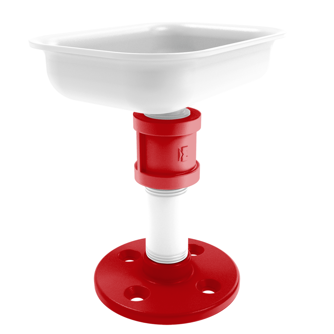 Collegiate Collection Vanity Top Soap Dish Badger State Red and White Edition