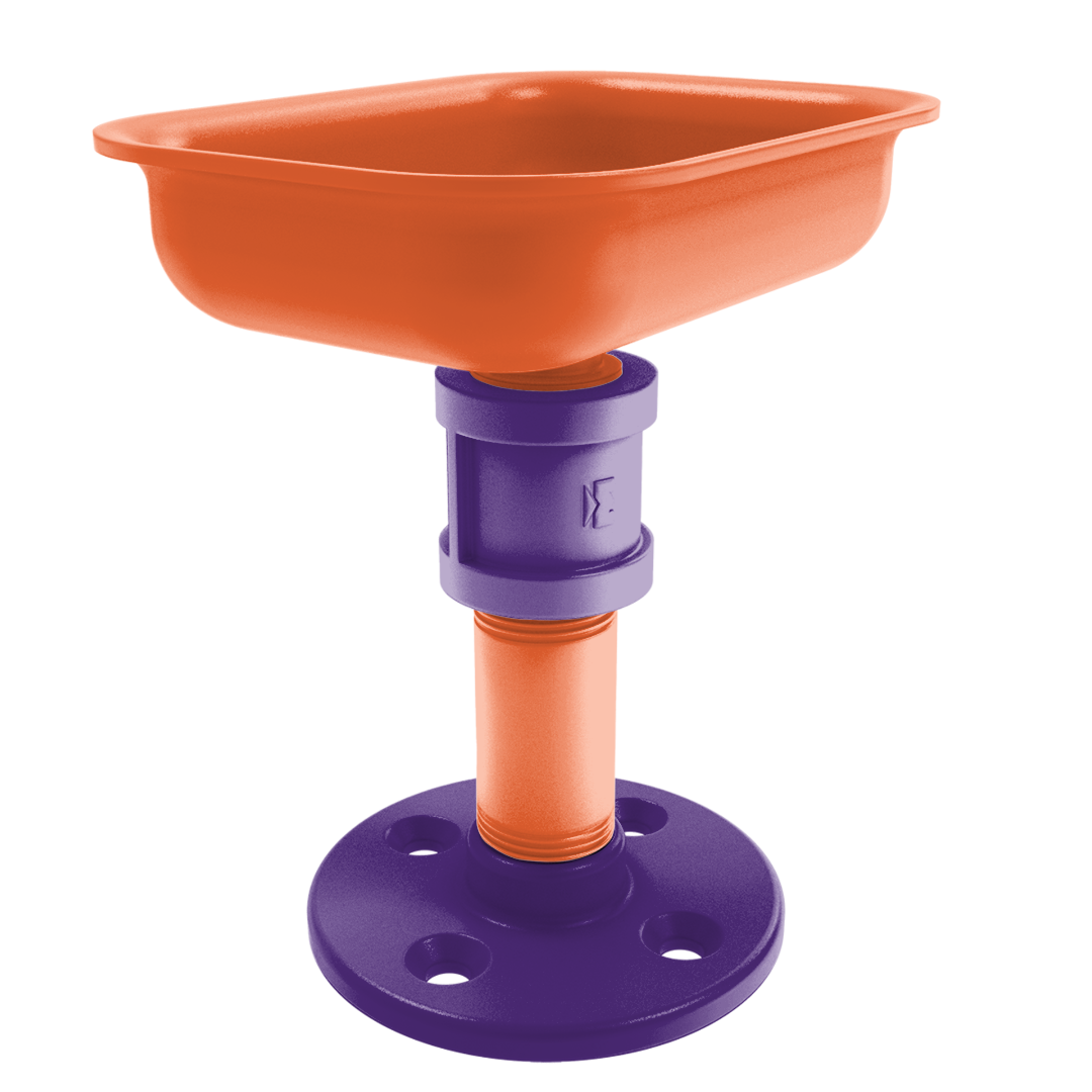 Collegiate Collection Vanity Top Soap Dish Foothills Orange and Purple Edition