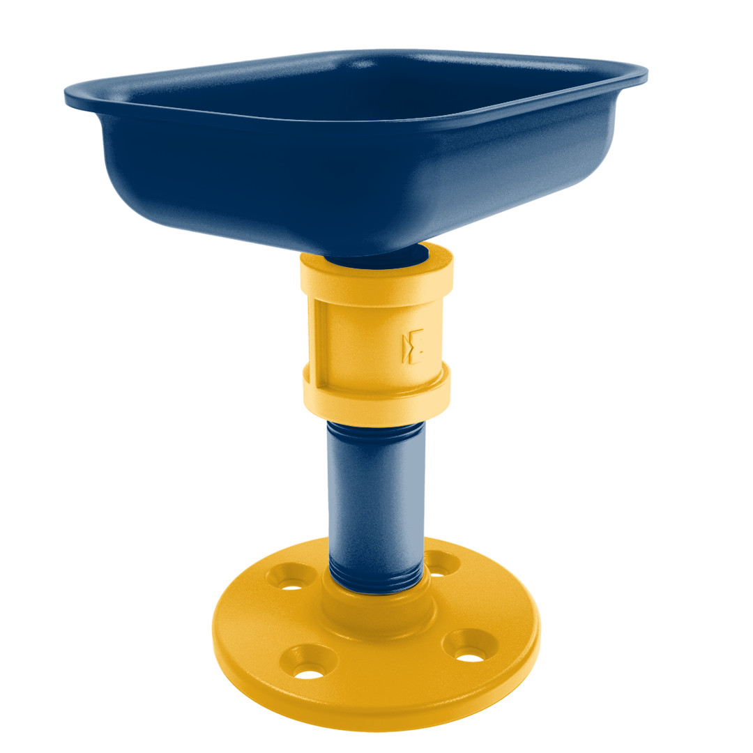 Collegiate Collection Vanity Top Soap Dish Bay Area Blue and Gold Edition