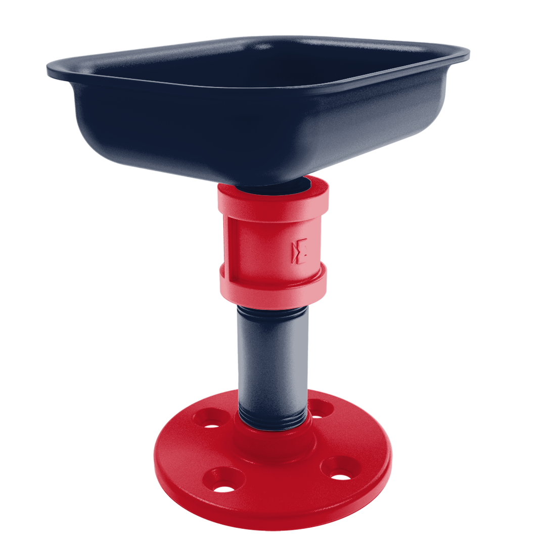 Collegiate Collection Vanity Top Soap Dish Oxford Red and Navy Edition