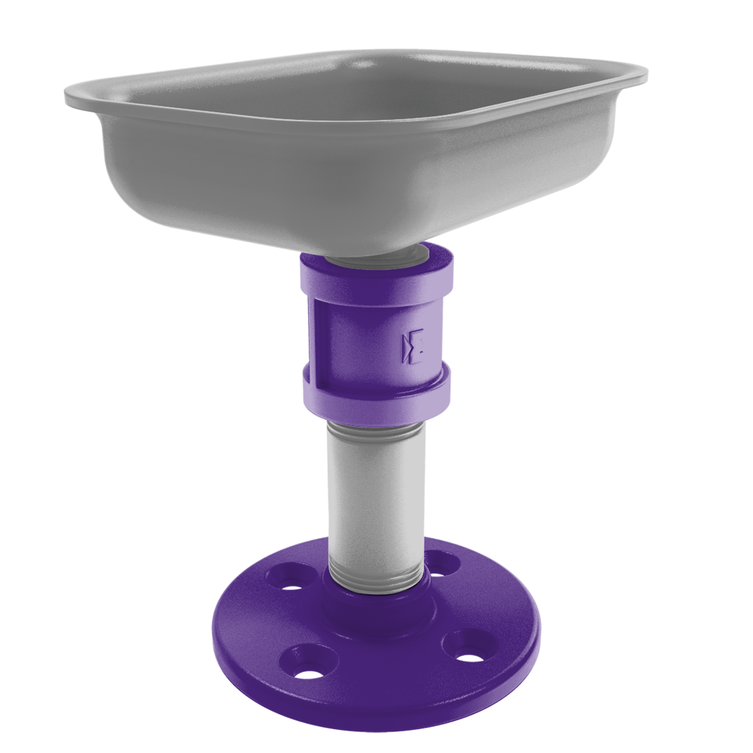 Collegiate Collection Vanity Top Soap Dish Flint Hills Purple and Silver Edition