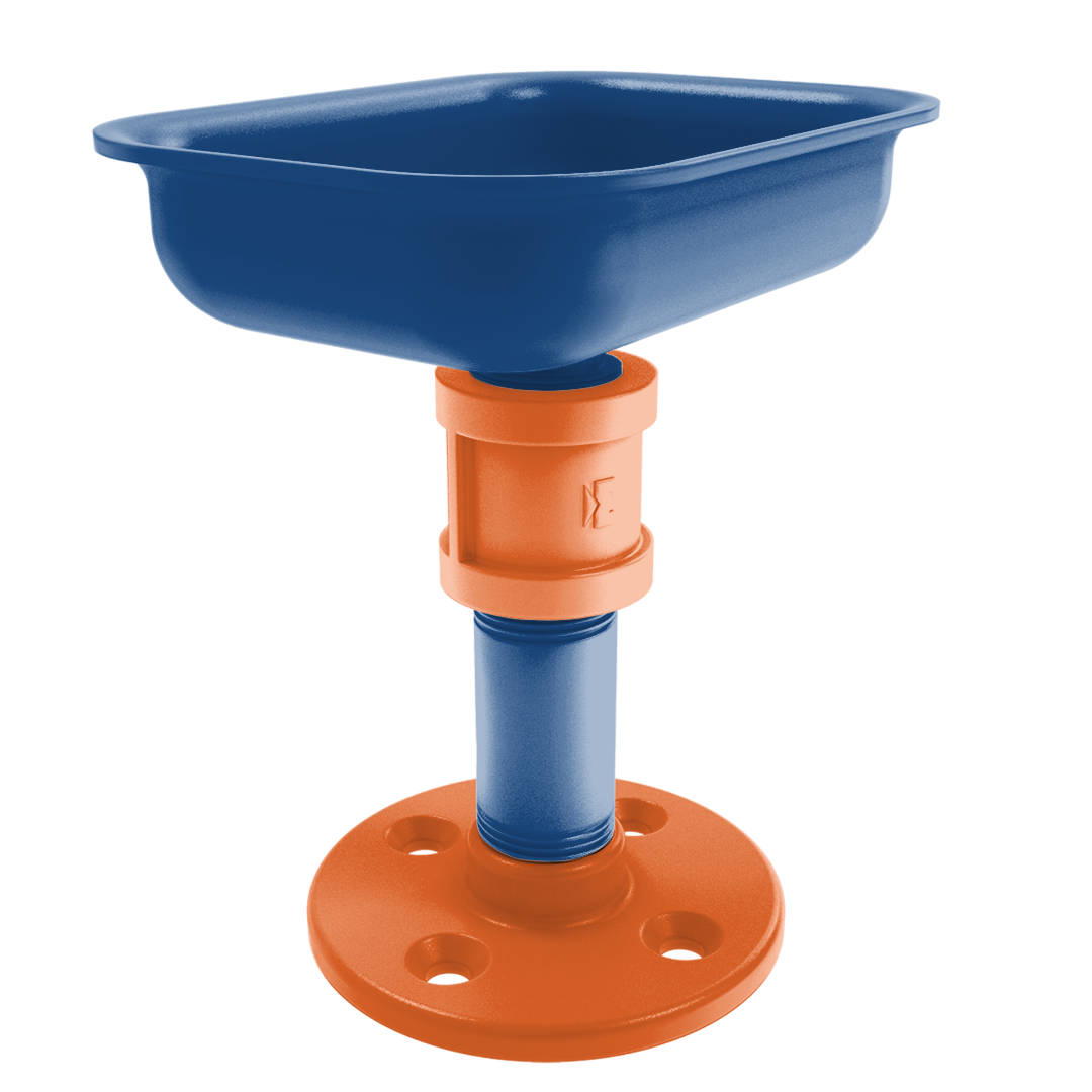 Collegiate Collection Vanity Top Soap Dish Treasure Valley Blue and Orange Edition
