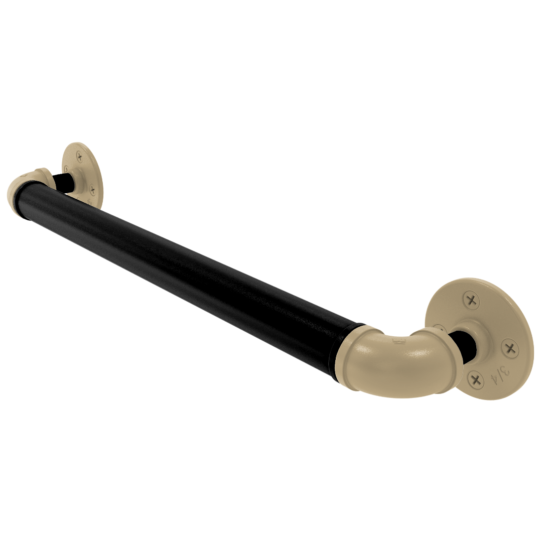 Collegiate Collection Grab Bar West Lafayette Black and Gold Edition