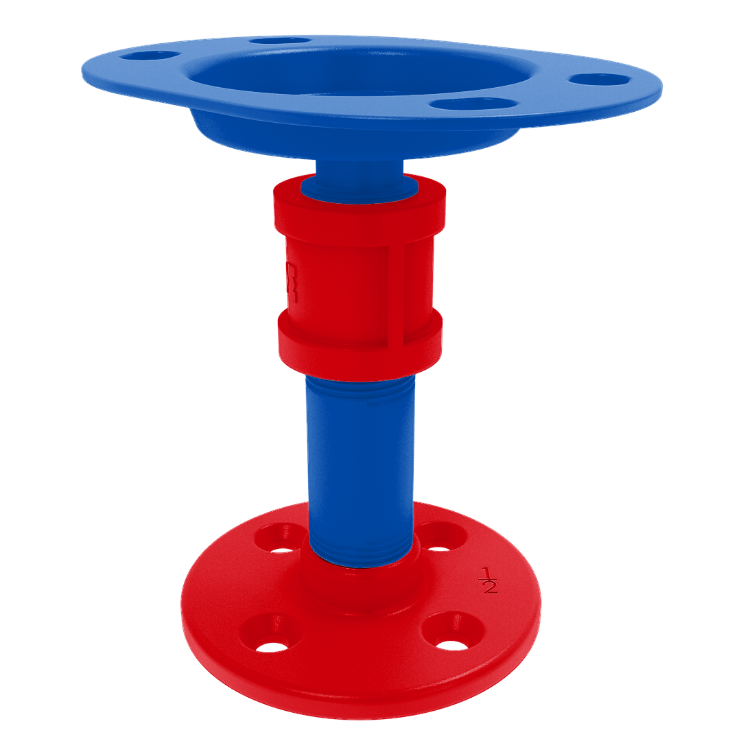 Collegiate Collection Vanity Top Toothbrush Holder Lawrence Blue and Crimson Edition