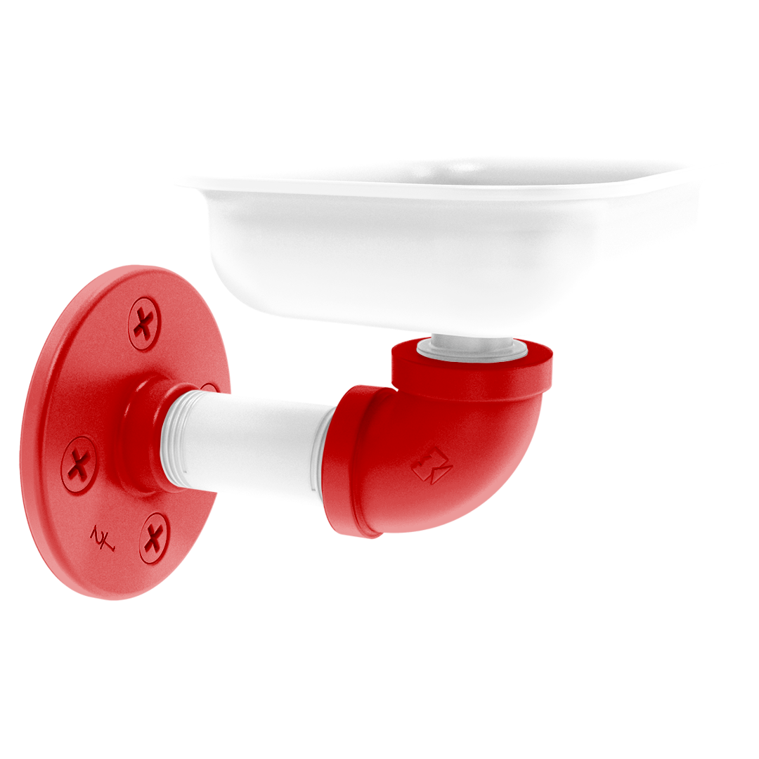 Collegiate Collection Wall Mounted Soap Dish Cornhusker Red and White Edition