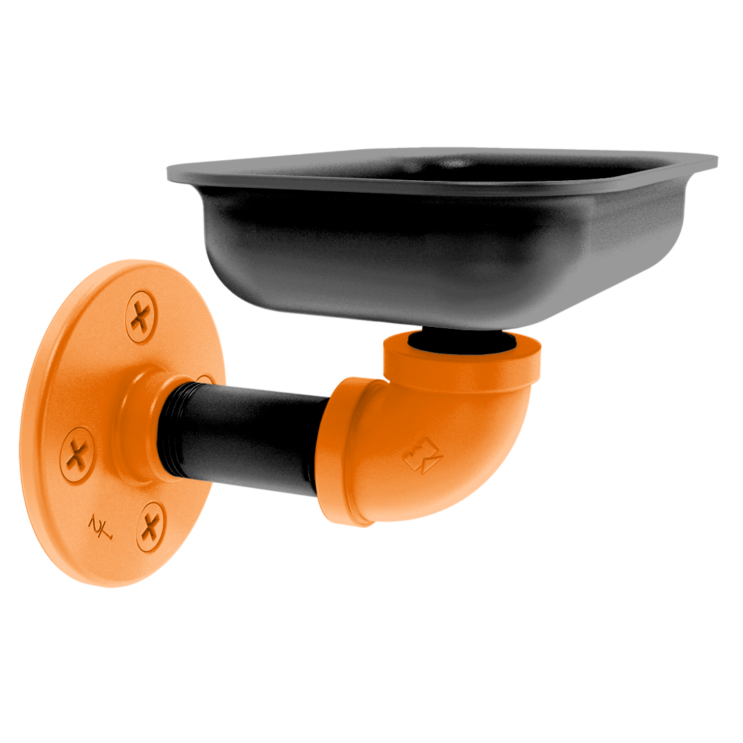 Collegiate Collection Wall Mounted Soap Dish Stillwater Orange and Black Edition