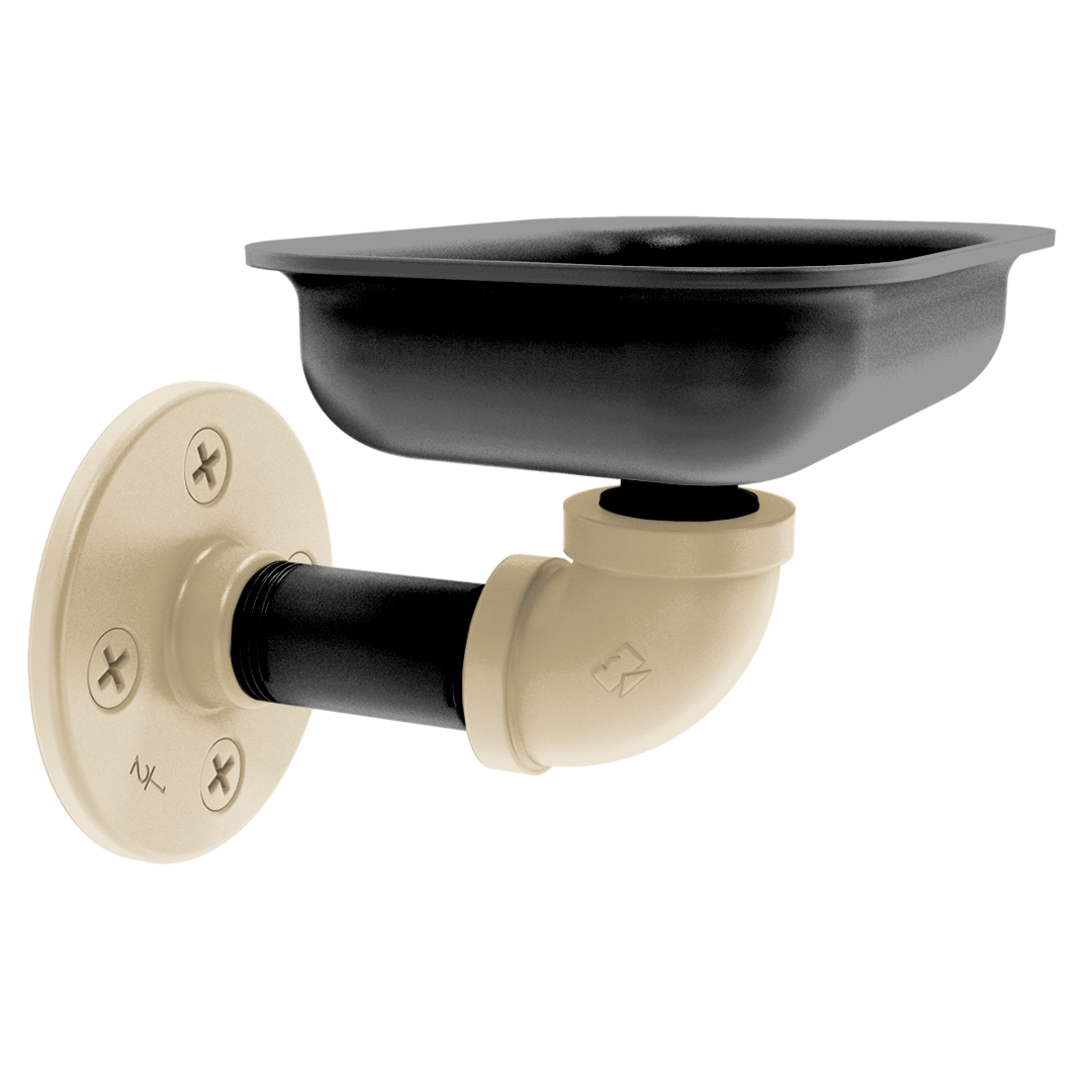 Collegiate Collection Wall Mounted Soap Dish West Lafayette Black and Gold Edition