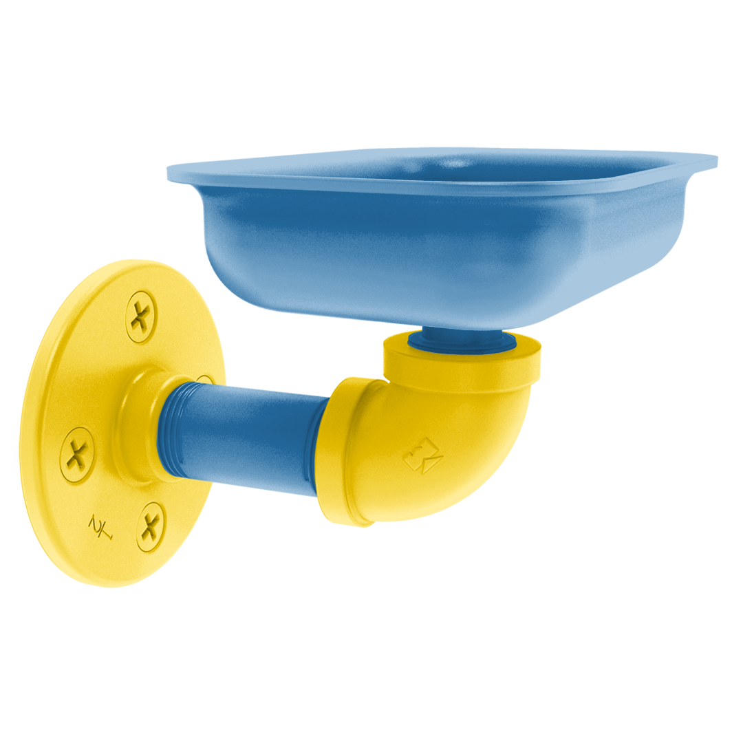 Collegiate Collection Wall Mounted Soap Dish Westwood Blue and Gold Edition