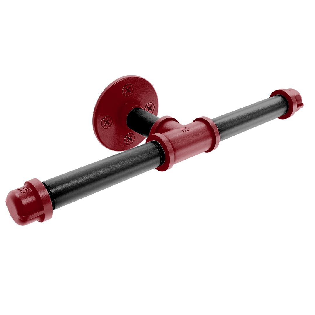 Collegiate Collection Double Roll Toilet Paper Holder Columbia Garnet and Black Edition