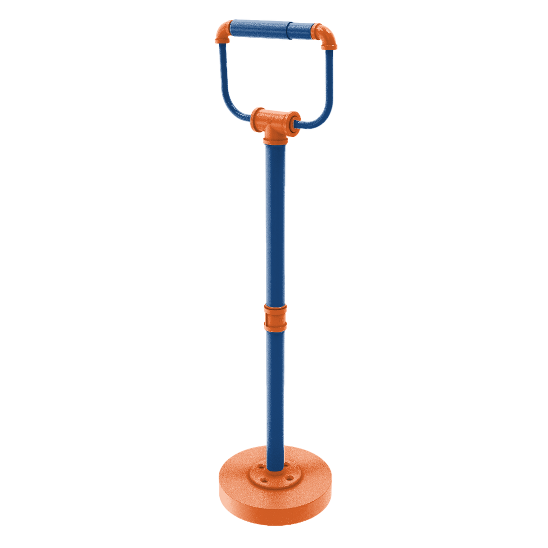 Collegiate Collection Freestanding Toilet Tissue Stand Treasure Valley Blue and Orange Edition