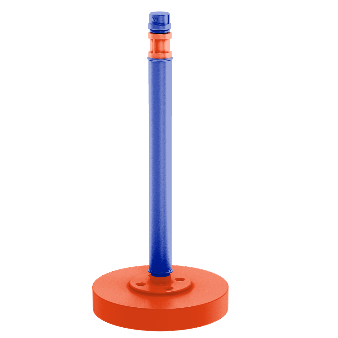Collegiate Collection Countertop Paper Towel Stand Swamp Blue and Orange Edition