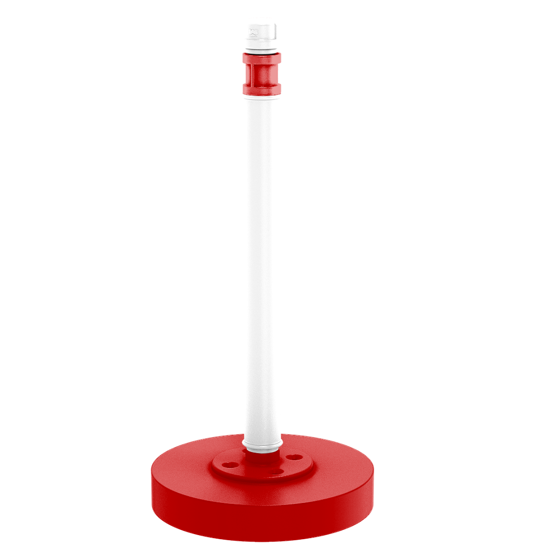 Collegiate Collection Countertop Paper Towel Stand Cornhusker Red and White Edition