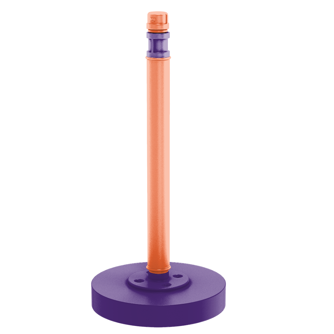 Collegiate Collection Countertop Paper Towel Stand Foothills Orange and Purple Edition