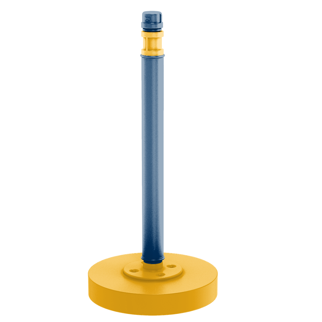 Collegiate Collection Countertop Paper Towel Stand Bay Area Blue and Gold Edition
