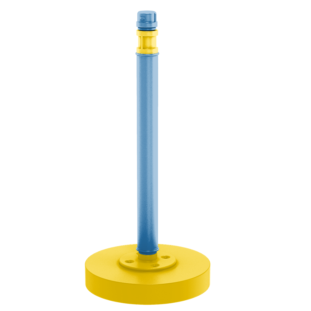 Collegiate Collection Countertop Paper Towel Stand Westwood Blue and Gold Edition