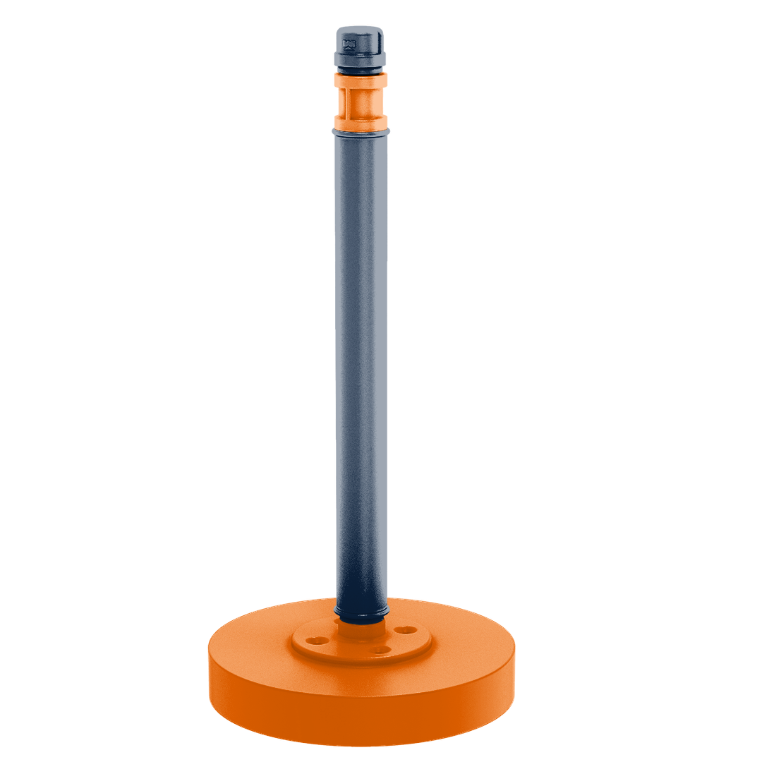 Collegiate Collection Countertop Paper Towel Stand Upstate New York Orange and Navy Edition