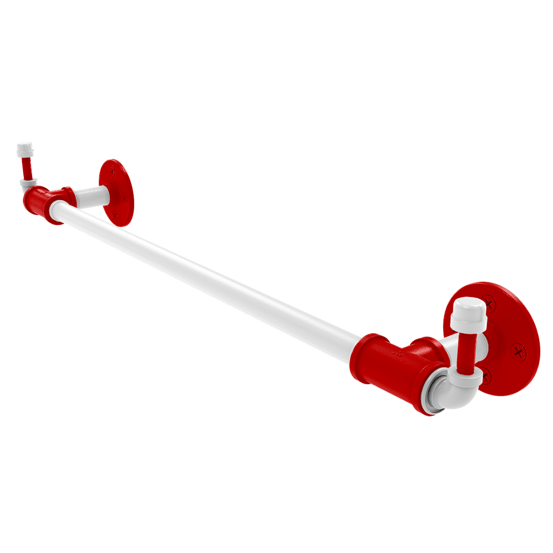 Collegiate Collection Towel Bar with Integrated Hooks Cornhusker Red and White Edition