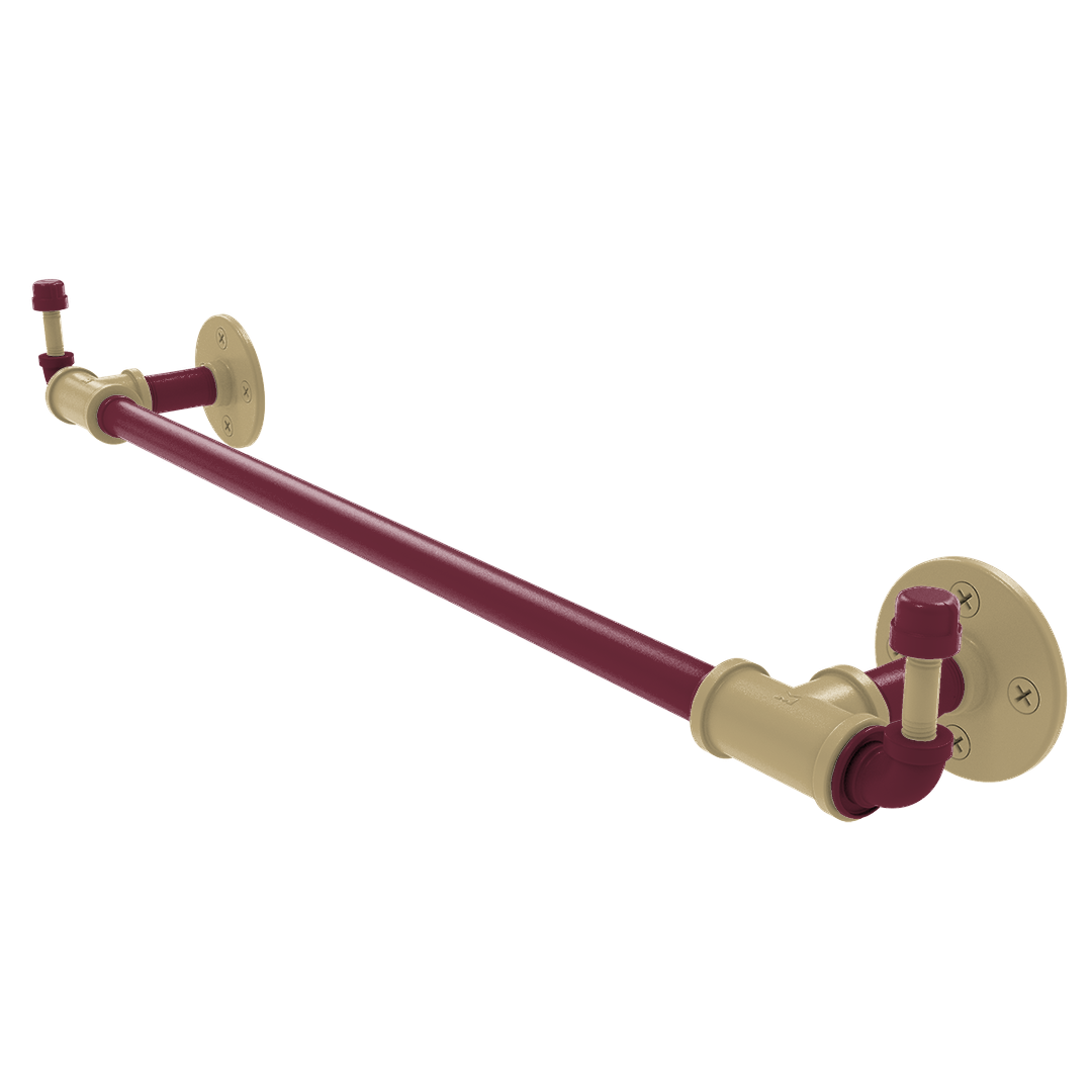 Collegiate Collection Towel Bar with Integrated Hooks Tallahassee Garnet and Gold Edition