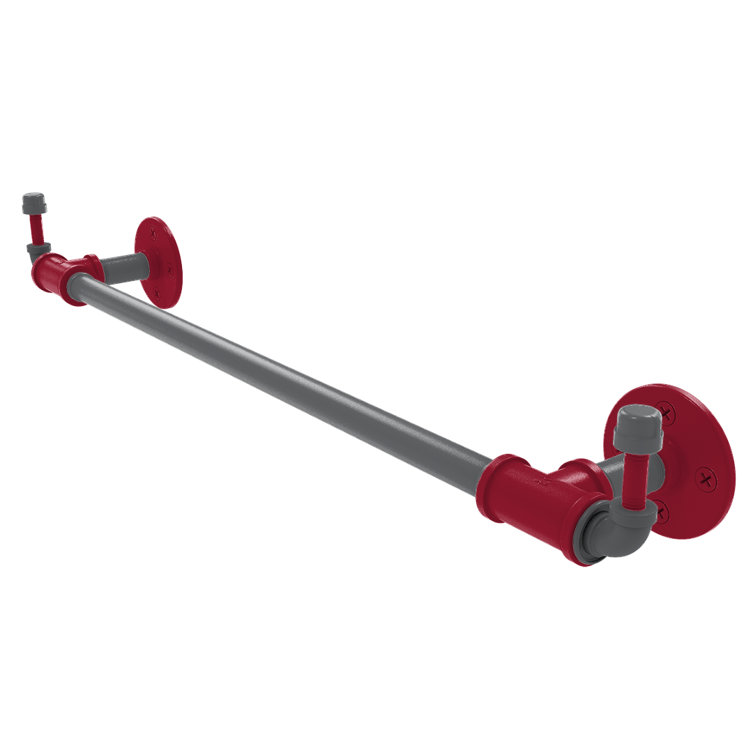 Collegiate Collection Towel Bar with Integrated Hooks Pullman Crimson and Gray Edition