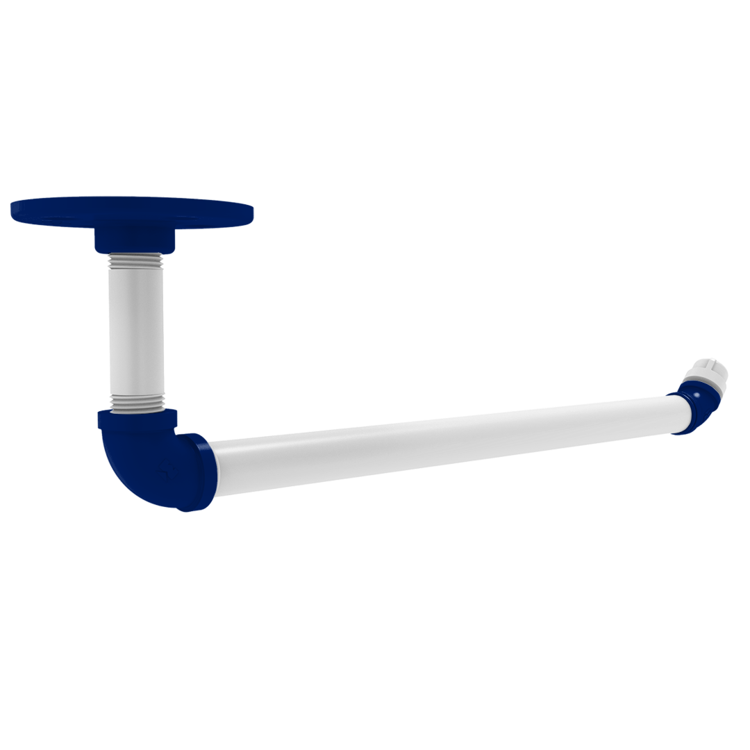Collegiate Collection Under Cabinet Paper Towel Holder Durham Blue and White Edition