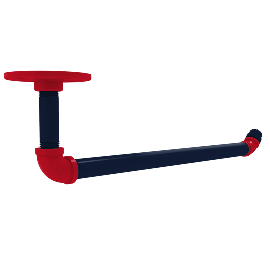 Collegiate Collection Under Cabinet Paper Towel Holder Oxford Red and Navy Edition