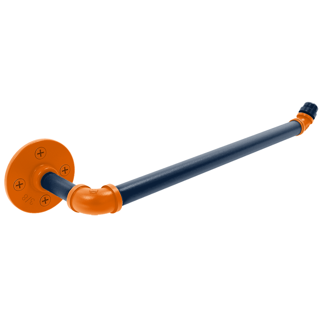 Collegiate Collection Wall Mounted Paper Towel Holder Upstate New York Orange and Navy Edition