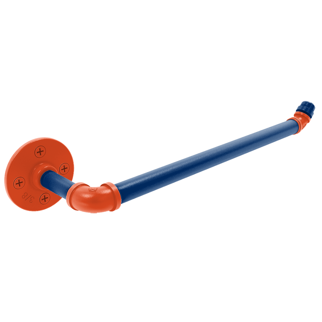 Collegiate Collection Wall Mounted Paper Towel Holder Charlottesville Orange and Blue Edition
