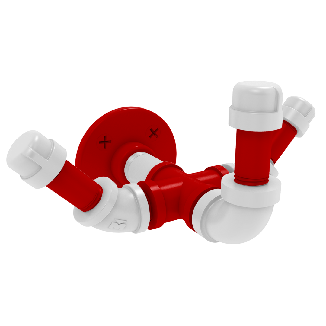 Collegiate Collection Triple Hook Cornhusker Red and White Edition