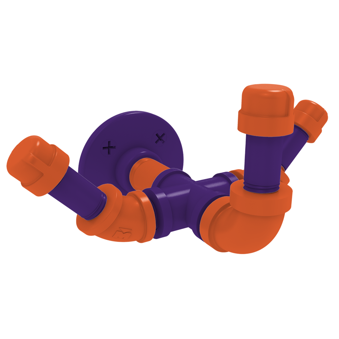 Collegiate Collection Triple Hook Foothills Orange and Purple Edition