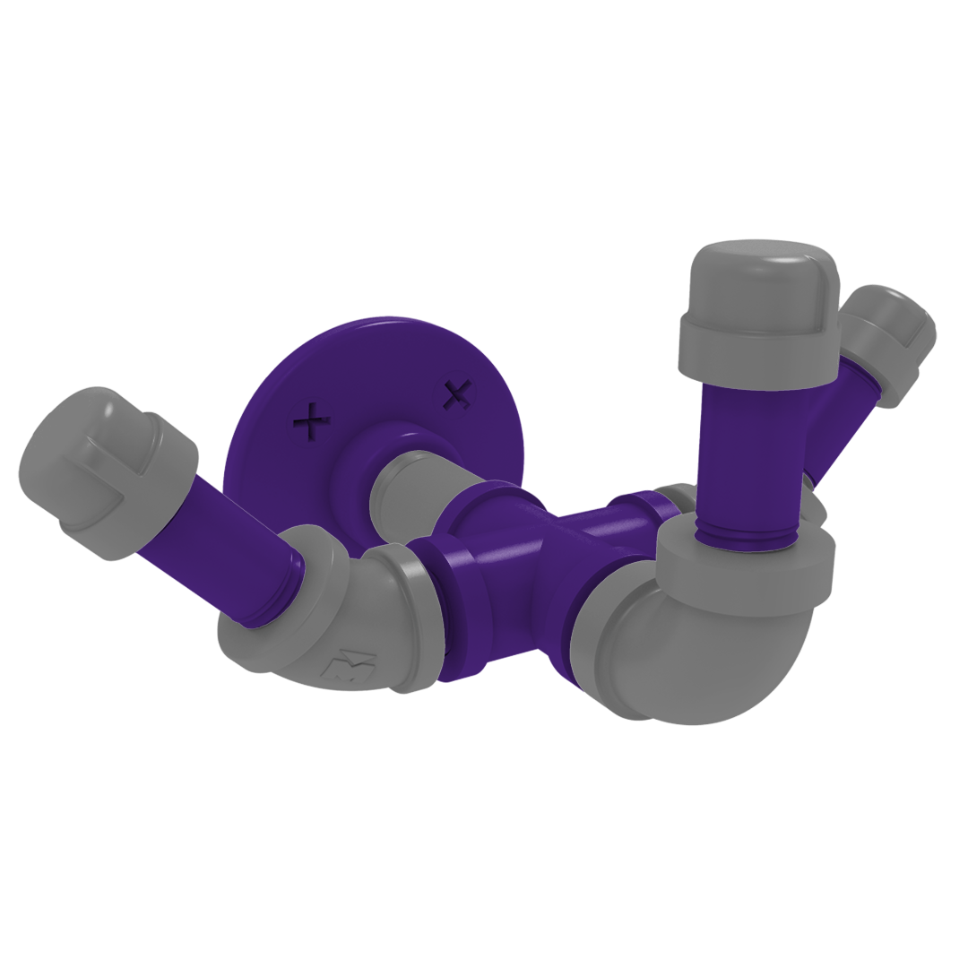 Collegiate Collection Triple Hook Flint Hills Purple and Silver Edition