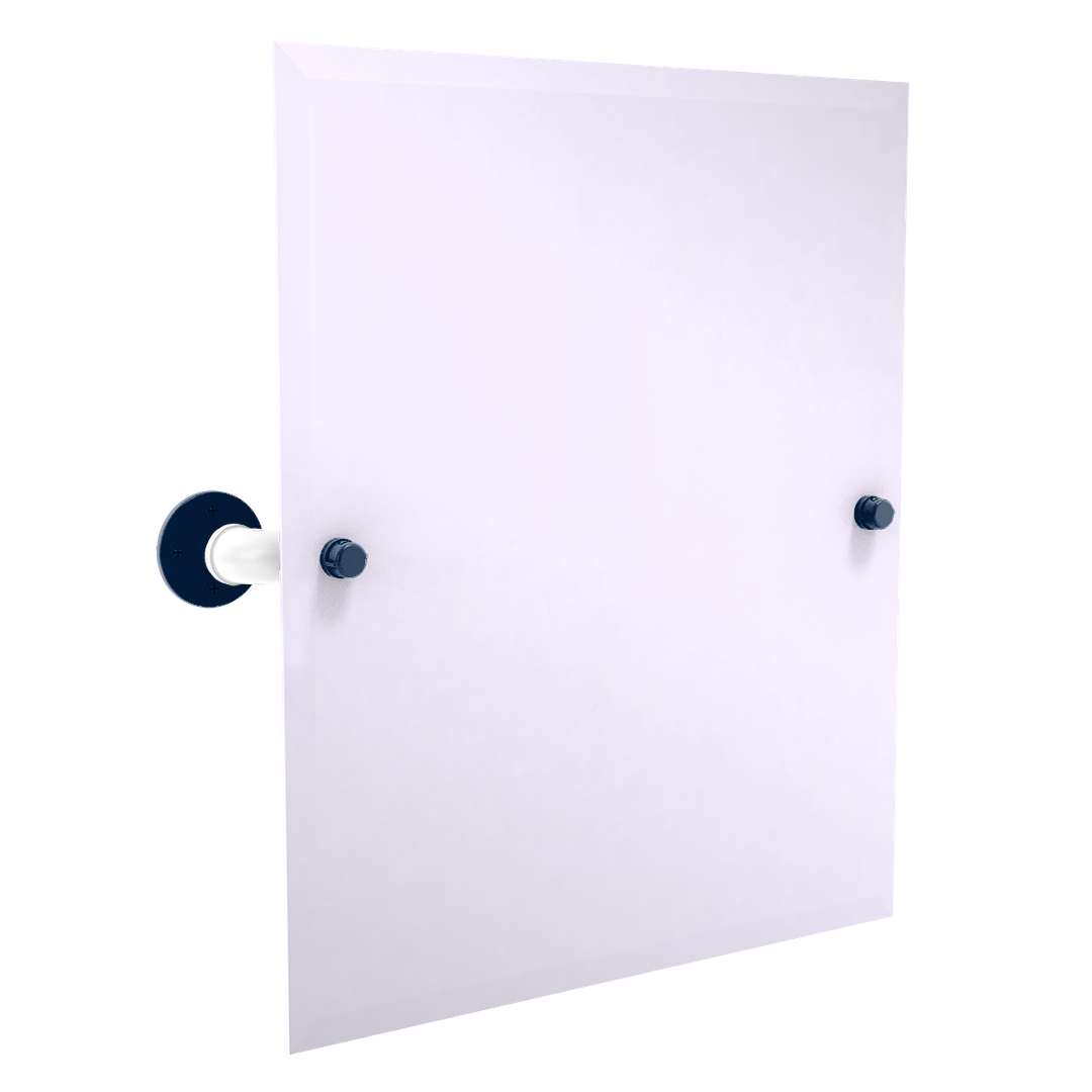 Collegiate Collection Frameless Rectangular Wall Mounted Tilt Mirror Keystone State Blue and White Edition