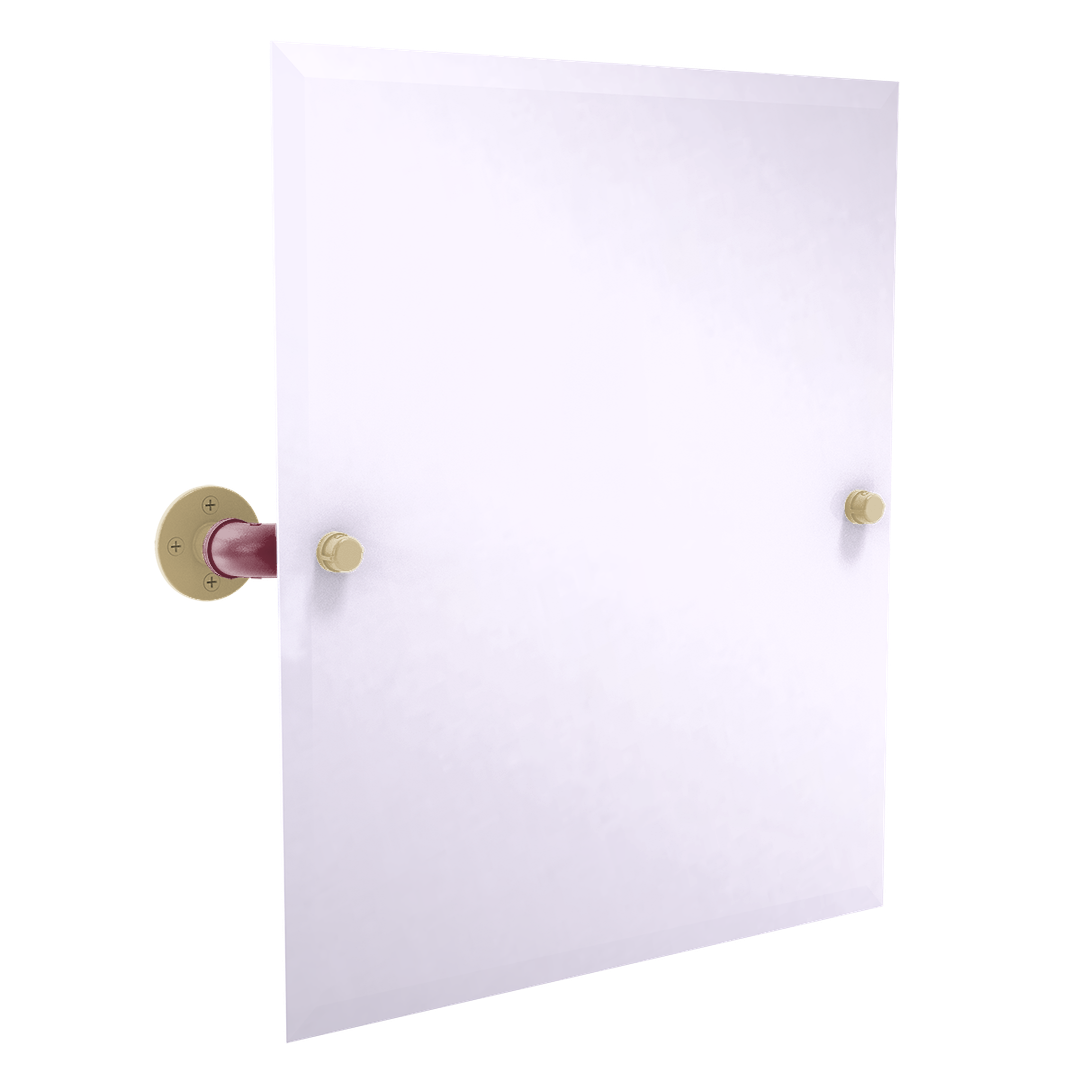 Collegiate Collection Frameless Rectangular Wall Mounted Tilt Mirror Tallahassee Garnet and Gold Edition