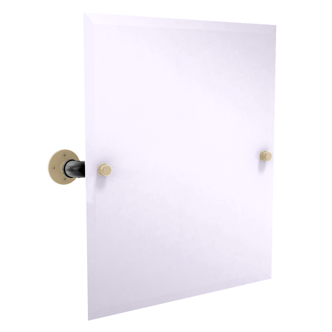 Collegiate Collection Frameless Rectangular Wall Mounted Tilt Mirror West Lafayette Black and Gold Edition