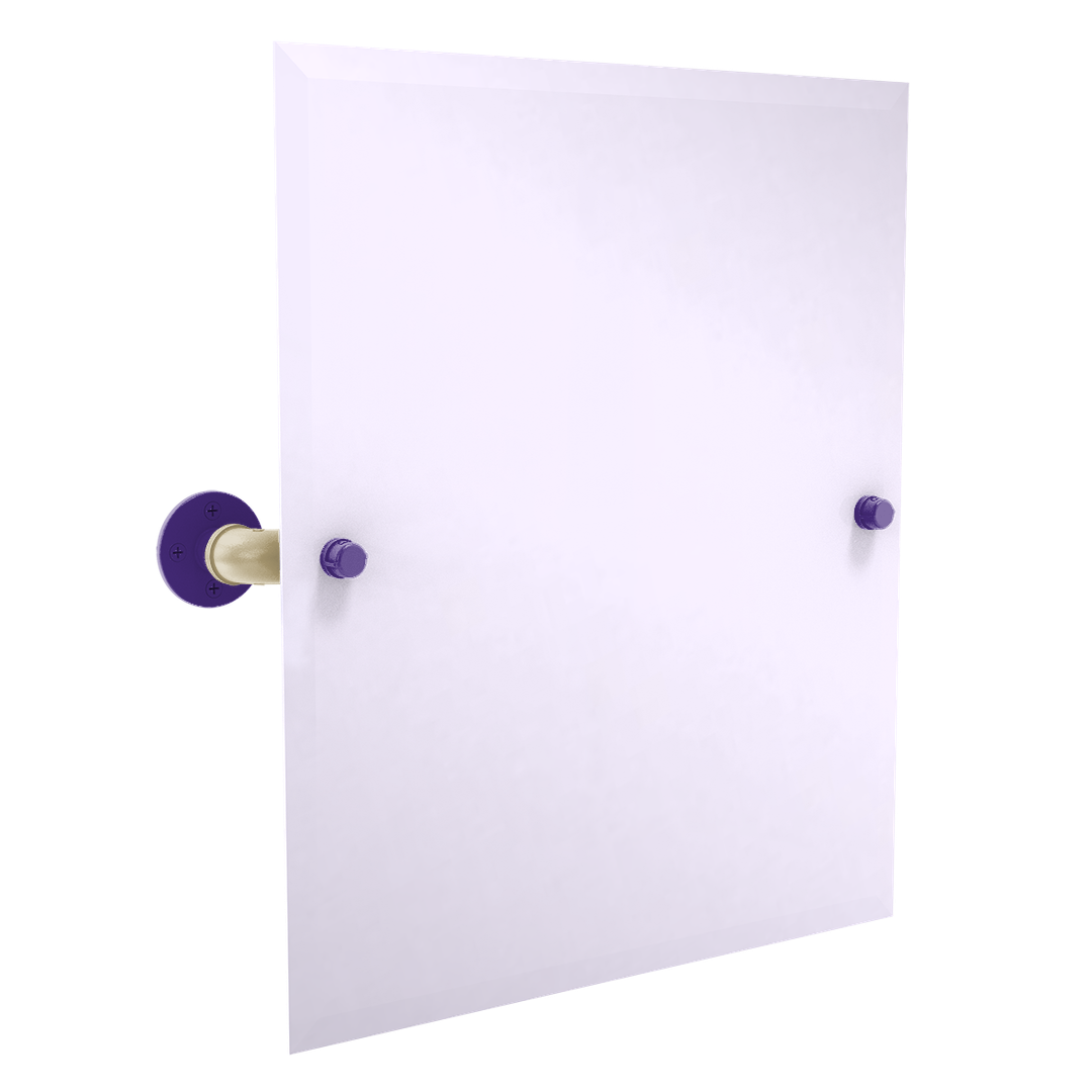 Collegiate Collection Frameless Rectangular Wall Mounted Tilt Mirror Seattle Purple and Gold Edition