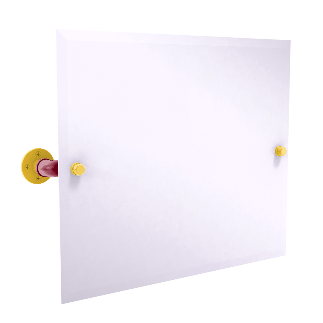 Collegiate Collection Landscape Rectangular Wall Mounted Tilt Mirror Twin Cities Maroon and Gold Edition