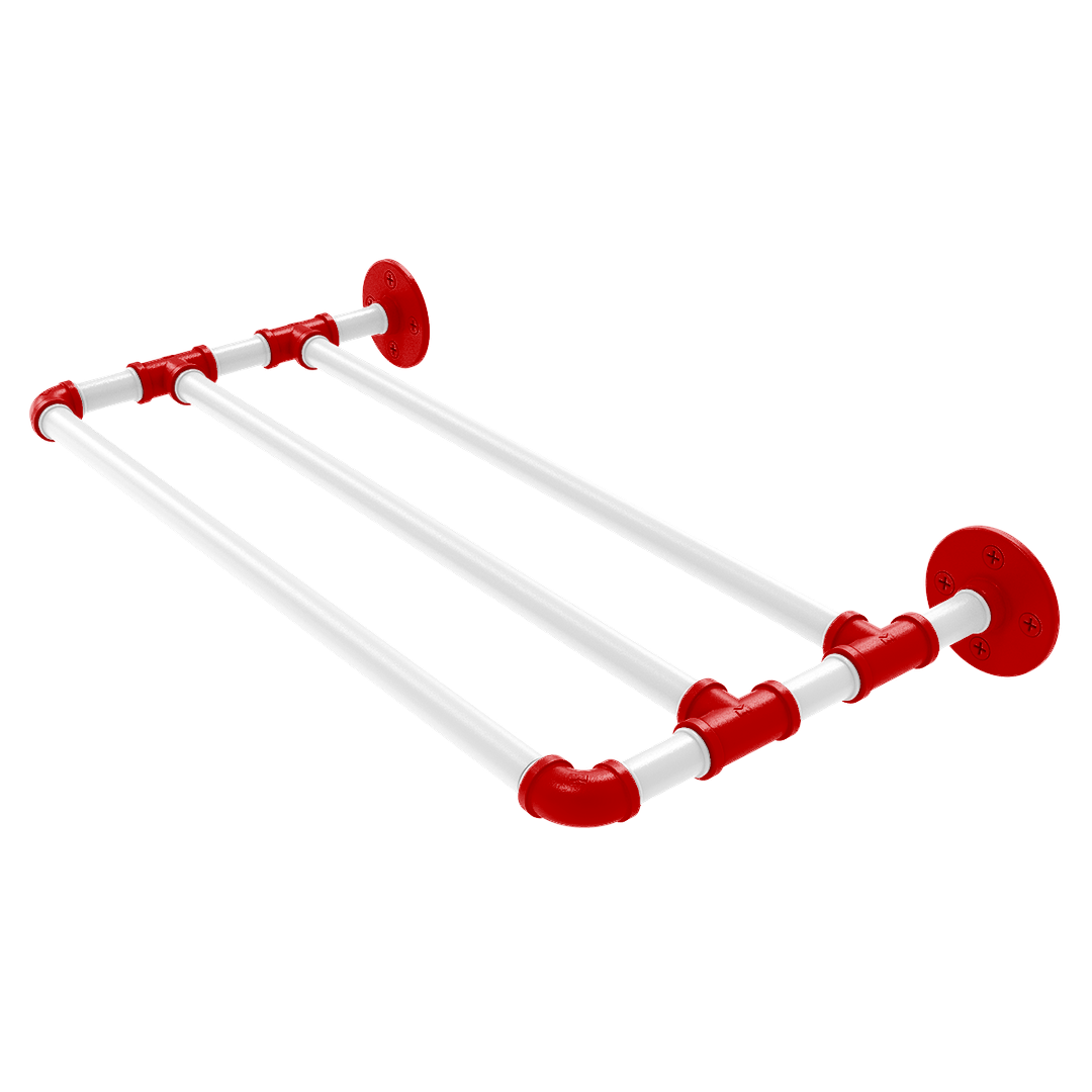 Collegiate Collection Wall Mounted Towel Shelf Cornhusker Red and White Edition