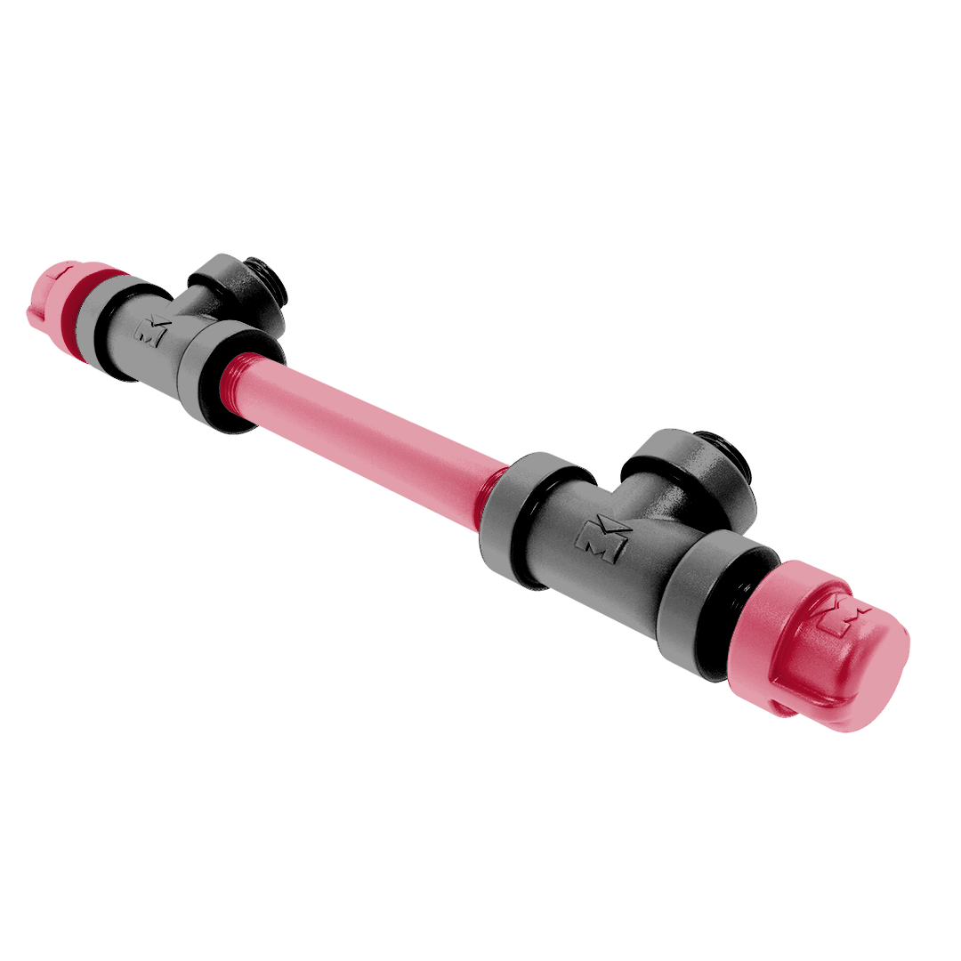 Collegiate Collection 7 Inch Overall Cabinet Pull Athens Red and Black Edition