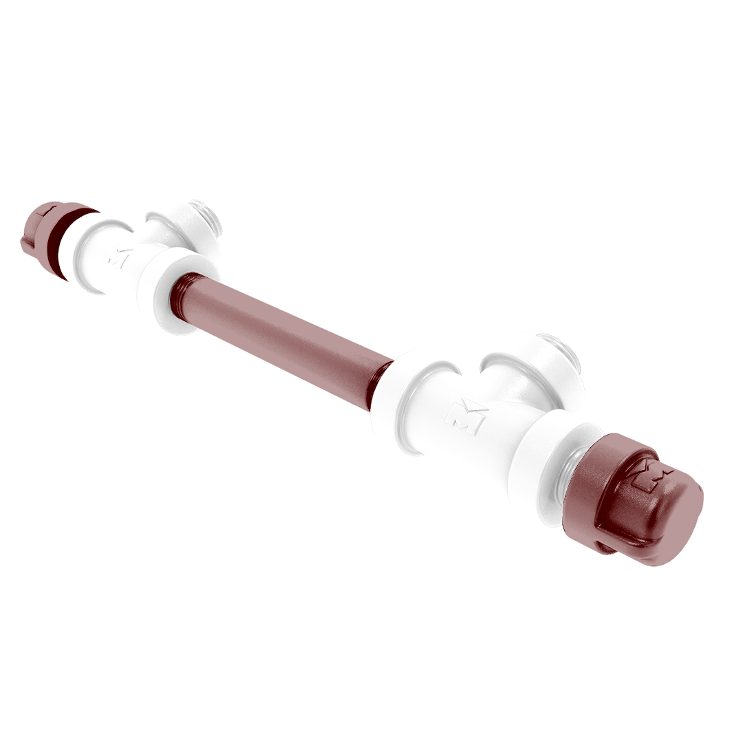 Collegiate Collection 7 Inch Overall Cabinet Pull College Station Maroon and White Edition