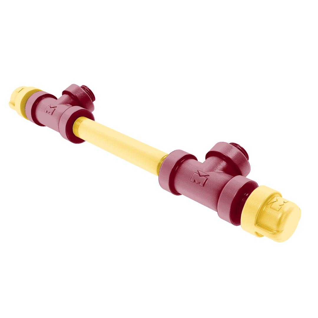 Collegiate Collection 7 Inch Overall Cabinet Pull Twin Cities Maroon and Gold Edition