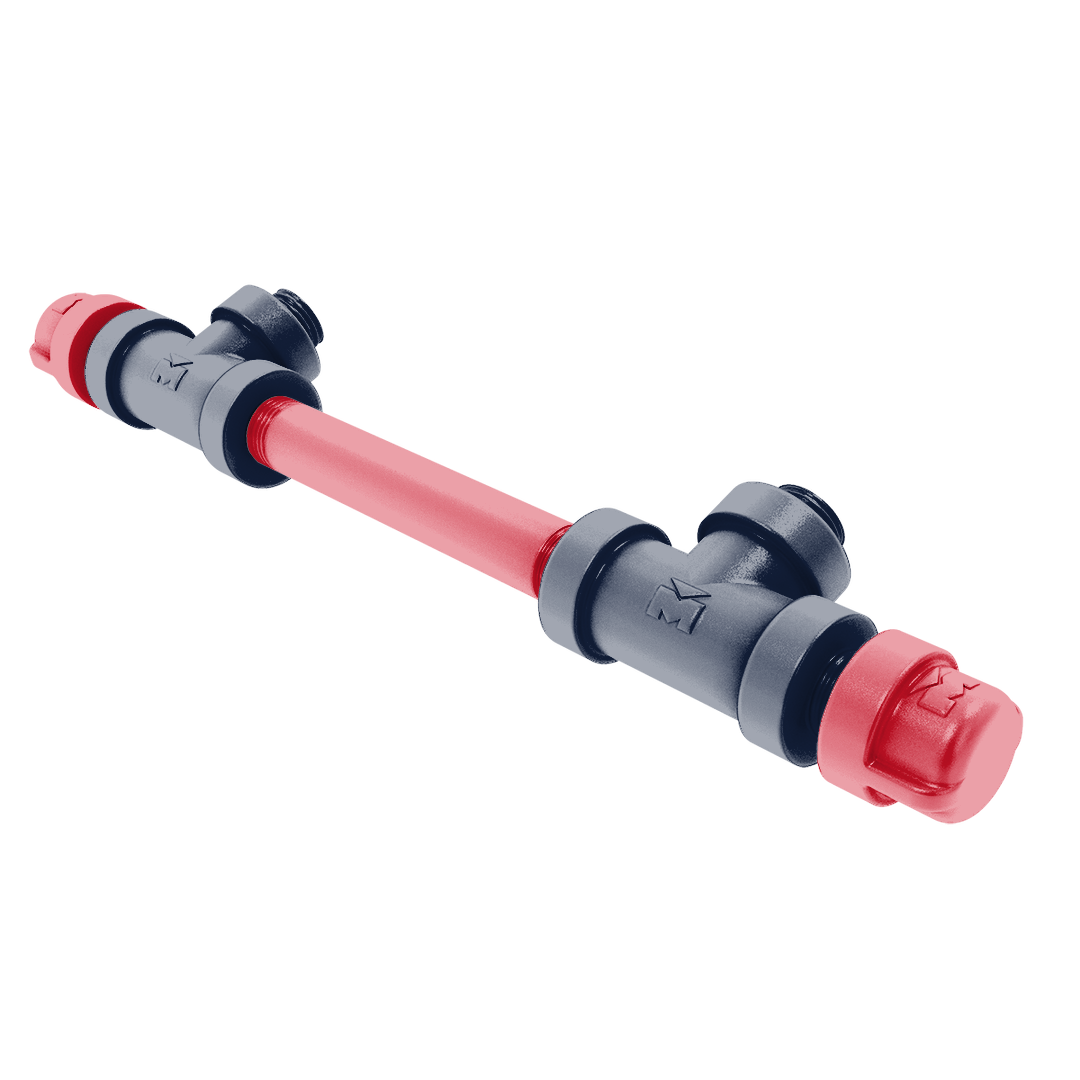 Collegiate Collection 7 Inch Overall Cabinet Pull Oxford Red and Navy Edition