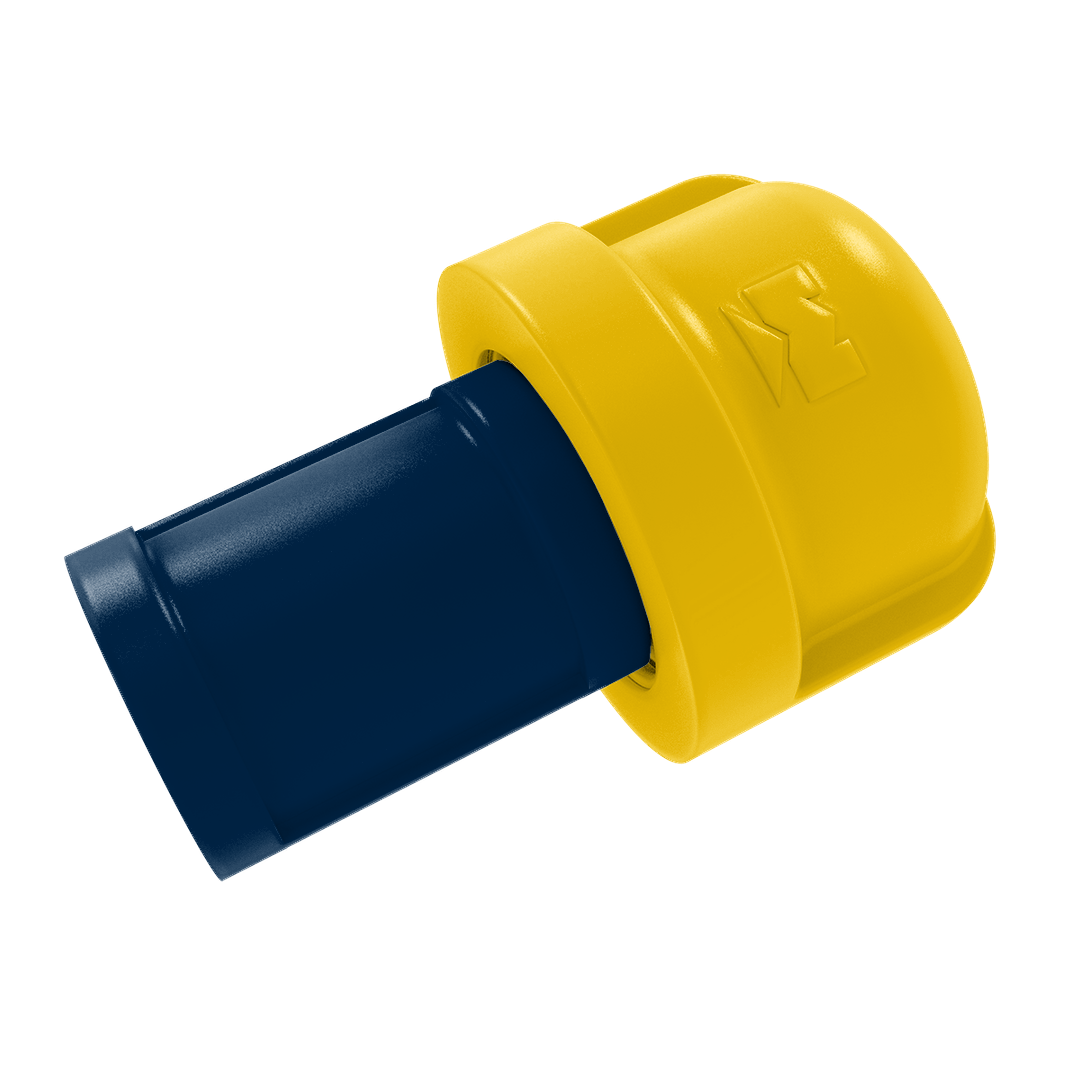 Collegiate Collection 1 Inch Cabinet Knob Great Lakes Maize and Blue Edition