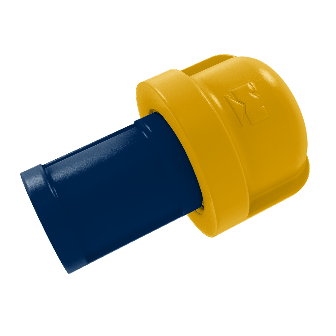 Collegiate Collection 1 Inch Cabinet Knob Mountaineer State Blue and Gold Edition