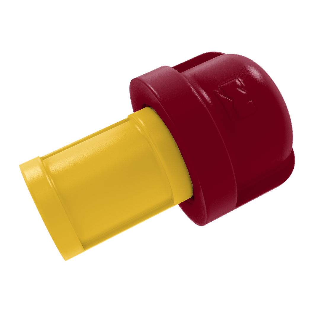 Collegiate Collection 1 Inch Cabinet Knob Twin Cities Maroon and Gold Edition