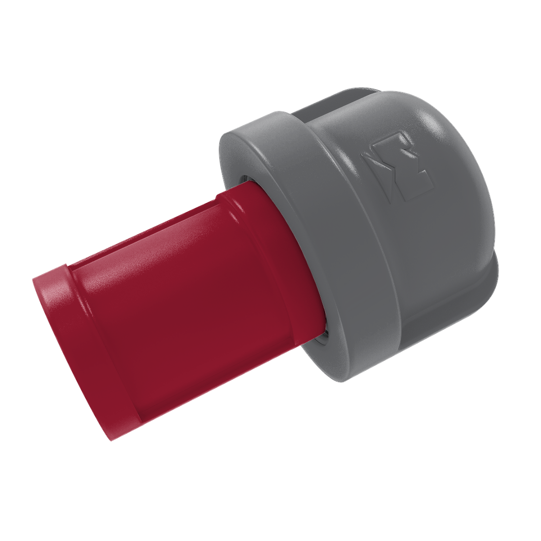 Collegiate Collection 1 Inch Cabinet Knob Pullman Crimson and Gray Edition