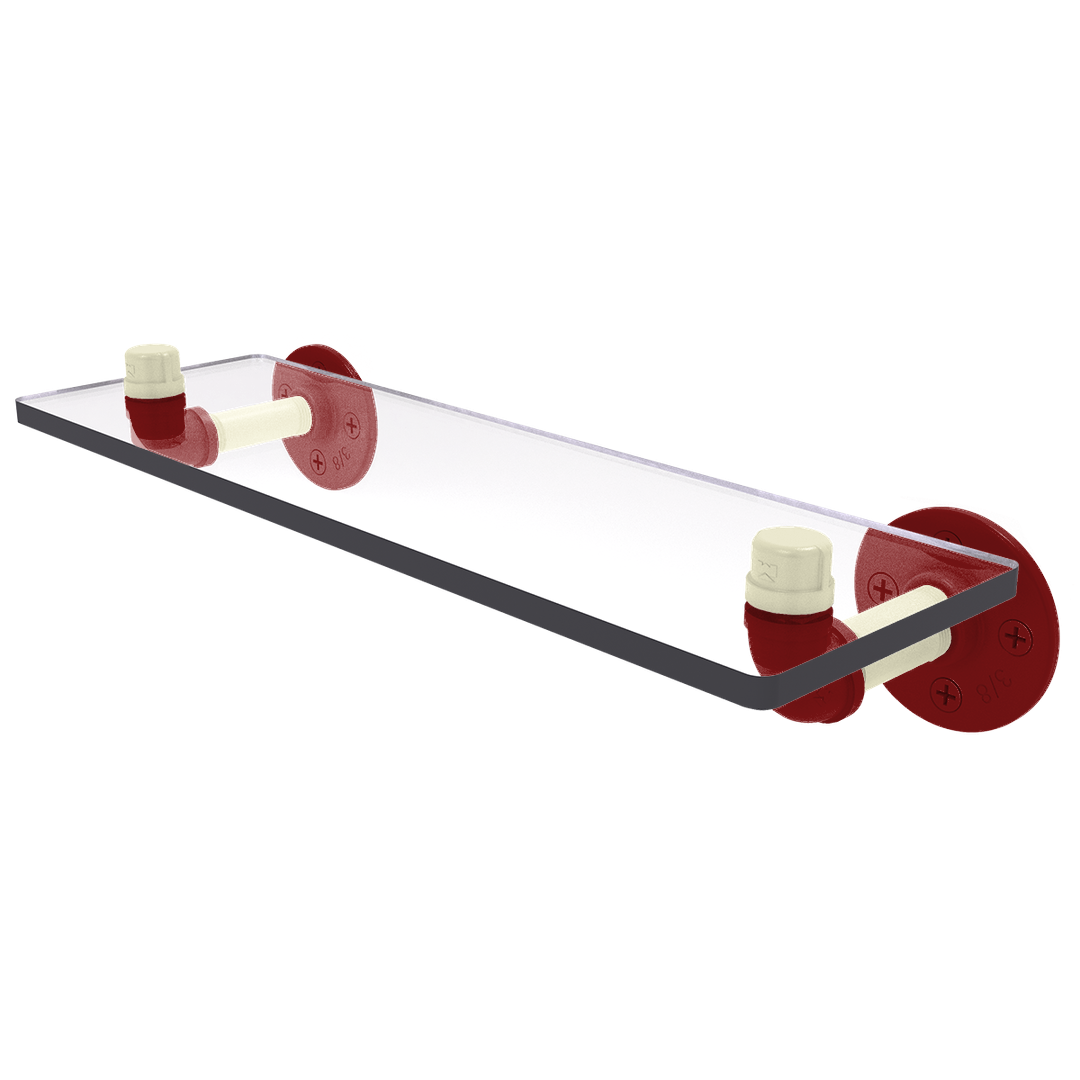 Collegiate Collection Glass Shelf Norman Crimson and Cream Edition