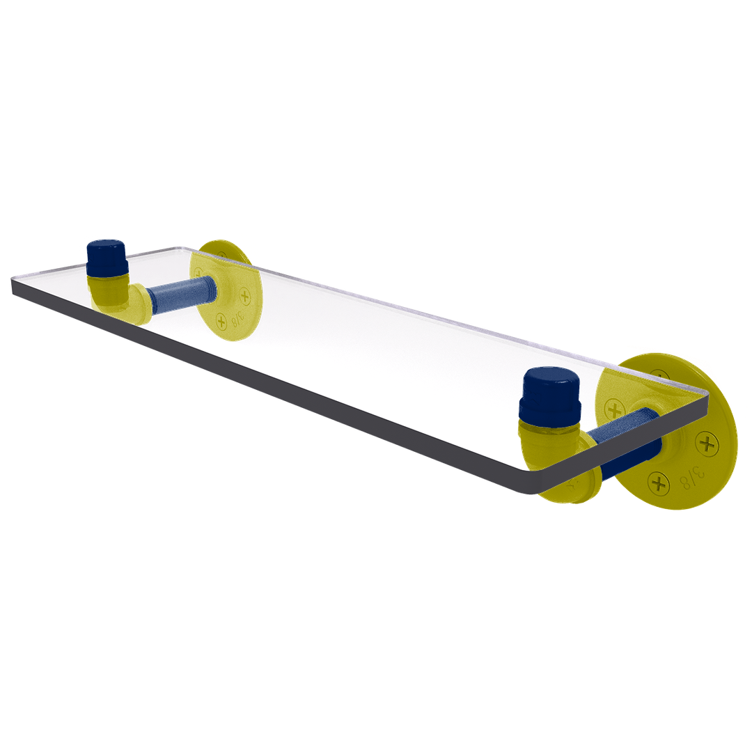 Collegiate Collection Glass Shelf Steel City Game Day Edition