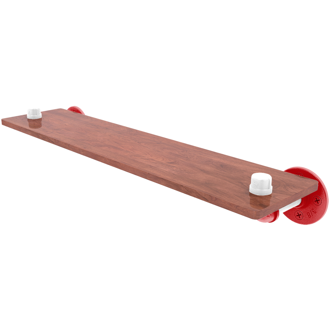 Collegiate Collection Wood Shelf Badger State Red and White Edition