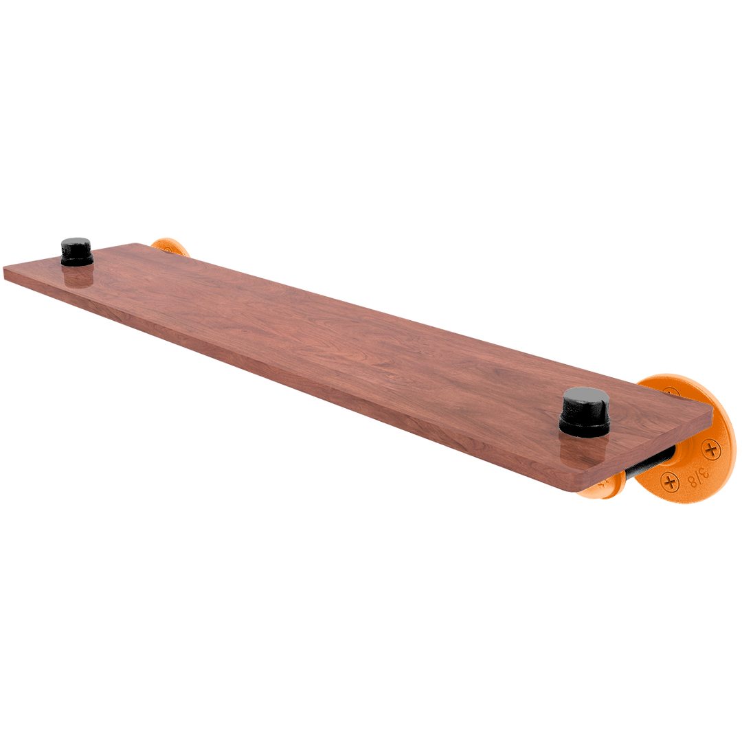 Collegiate Collection Wood Shelf Stillwater Orange and Black Edition